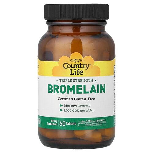Country Life Bromelain 60 Tablets