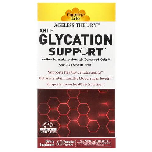 Country Life Ageless Theory Anti Glycation Support 60 Vegetarian Capsules