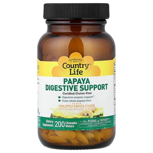 컨츄리 라이프 Country Life, 파파야 소화 기능 강화, 파인애플 파파야, 츄어블 웨이퍼 200개 product image