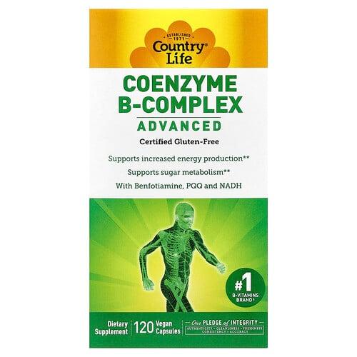 Country Life Coenzyme B Complex Advanced 120 Vegan Capsules