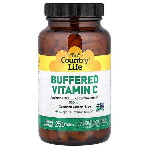 Country Life Buffered Vitamin C 250 Tablets