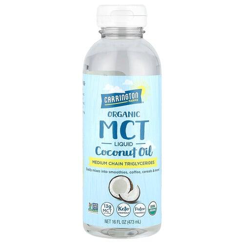 Carrington Farms Organic Mct Liquid Coconut Oil 16 Fl Oz 473 Ml