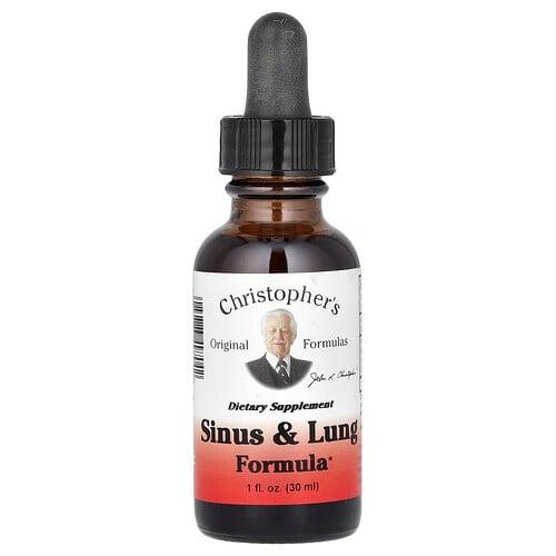 Christopher S Original Formulas Sinus Lung Formula 1 Fl Oz 30 Ml