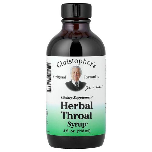 Christopher S Original Formulas Herbal Throat Syrup 4 Fl Oz 118 Ml