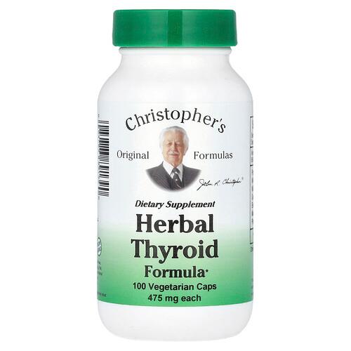 Christopher S Original Formulas Herbal Thyroid Formula 100 Vegetarian Caps