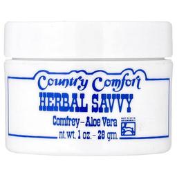 Country Comfort Herbal Savvy Comfrey Aloe Vera 1 Oz 28 G