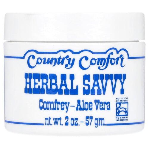 Country Comfort Herbal Savvy Comfrey Aloe Vera 2 Oz 57 G