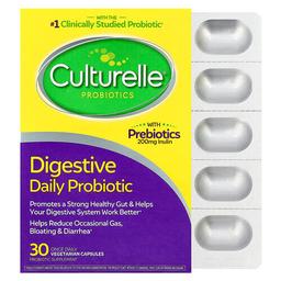 Culturelle Probiotics Digestive Daily Probiotic 30 Vegetarian Capsules