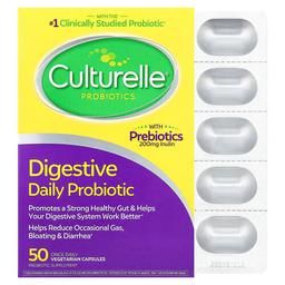 Culturelle Probiotics Digestive Daily Probiotic 50 Once Daily Vegetarian Capsules