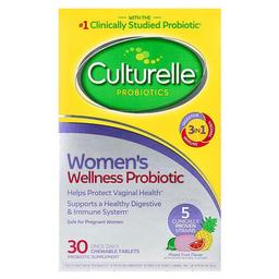 Culturelle Probiotics Women S Wellness Probiotic Mixed Fruit 30 Chewable Tablets