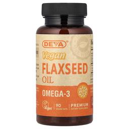 Deva Vegan Flaxseed Oil 90 Vegan Caps 500 Mg Per Cap