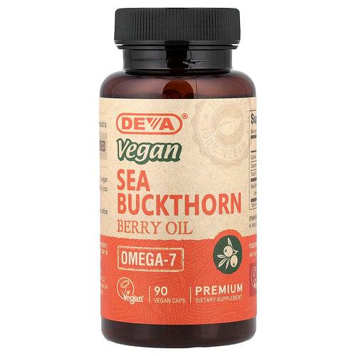 Deva Vegan Sea Buckthorn Berry Oil 90 Vegan Caps 500 Mg Per Capsule