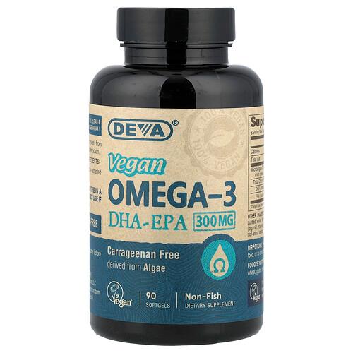 Deva Vegan Omega 3 Dha Epa 90 Softgels product image