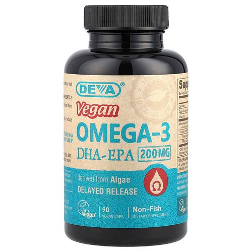 Deva Vegan Omega 3 Dha Epa Delayed Release 200 Mg 90 Vegan Caps