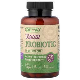 Deva 3 In 1 Vegan Probiotic 5 Billion Cfu 90 Vegan Caps