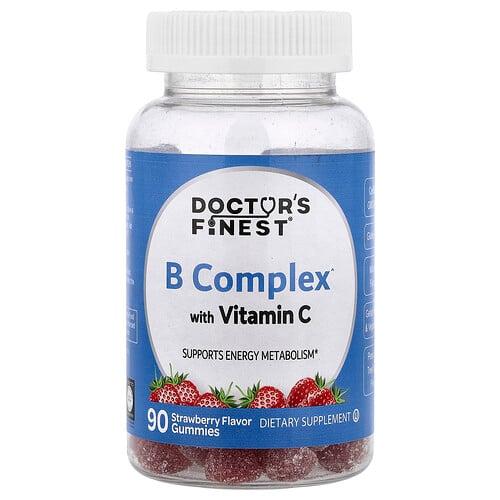 Doctor S Finest B Complex With Vitamin C Gummies Strawberry 90 Gummies