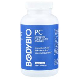 Bodybio Pc Liposomal Phospholipid Complex 100 Softgels 650 Mg Per Softgel