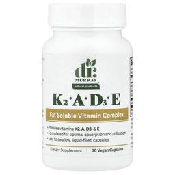 Dr Murray S K2 A D3 E 30 Vegan Capsules