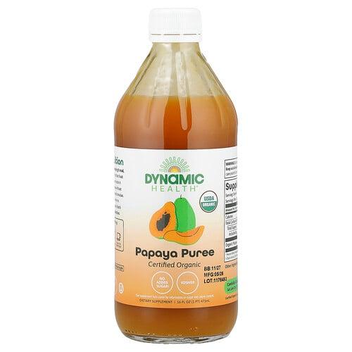 Dynamic Health Papaya Puree 16 Fl Oz 473 Ml
