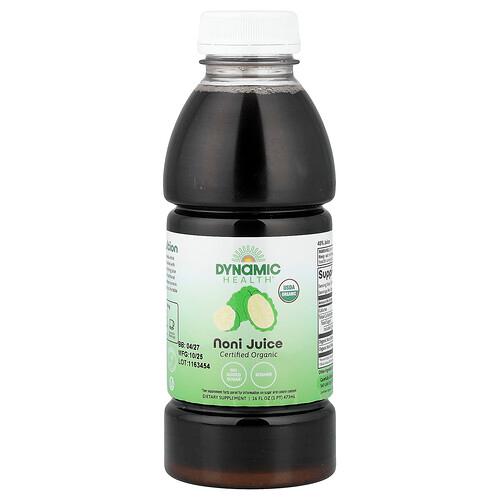 Dynamic Health Certified Organic Noni Juice 16 Fl Oz 473 Ml