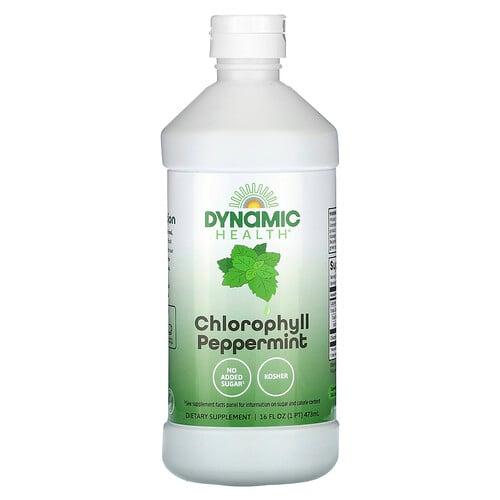 Dynamic Health Chlorophyll Peppermint 16 Fl Oz 473 Ml