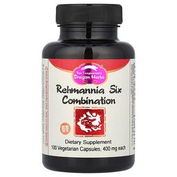 Dragon Herbs Rehmannia Six Combination 100 Vegetarian Capsules