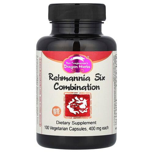 Dragon Herbs Rehmannia Six Combination 100 Vegetarian Capsules