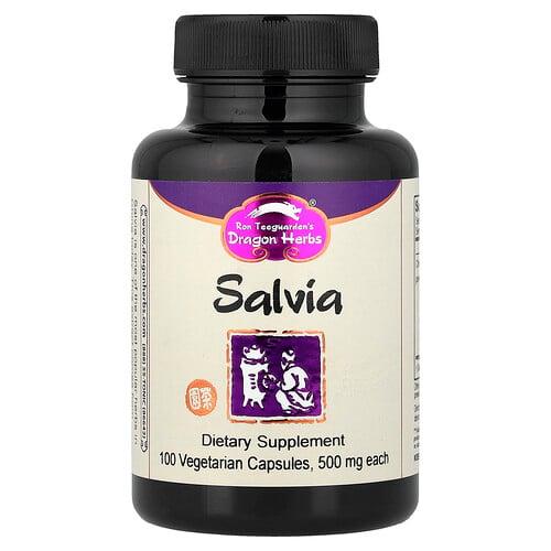 Dragon Herbs Salvia 500 Mg 100 Vegetarian Capsules