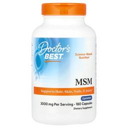 Doctor S Best Msm 180 Capsules 1 000 Mg Per Capsule