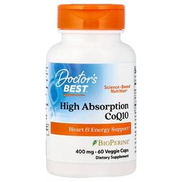 Doctor S Best High Absorption Coq10 With Bioperine 60 Veggie Caps