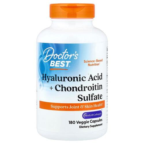 Doctor S Best Hyaluronic Acid Chondroitin Sulfate 180 Veggie Capsules product image