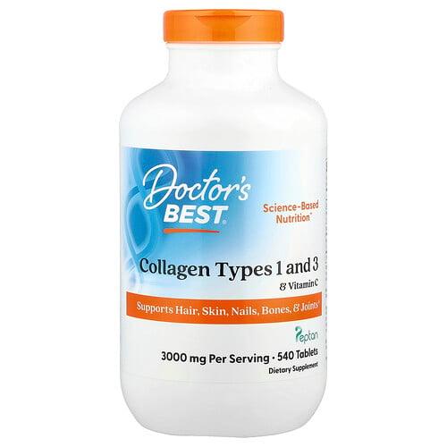 Doctor S Best Collagen Types 1 And 3 Vitamin C 540 Tablets