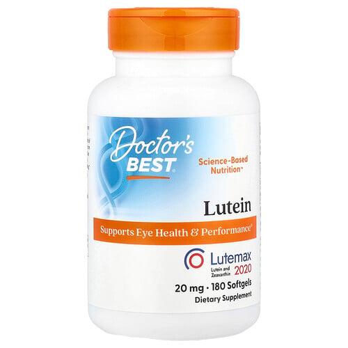 Doctor S Best Lutein Lutemax 2020 20 Mg 180 Softgels