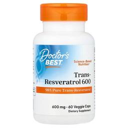 Doctor S Best Trans Resveratrol 600 600 Mg 60 Veggie Caps