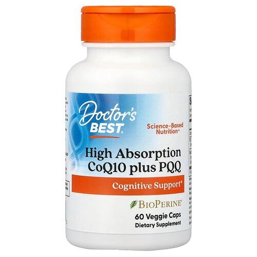 Doctor S Best High Absorption Coq10 Plus Pqq 60 Veggie Caps