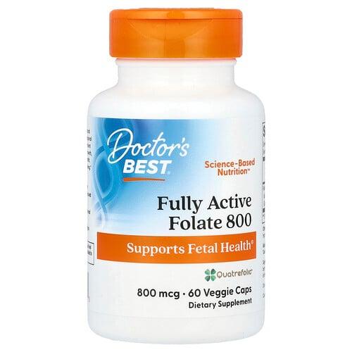 Doctor S Best Fully Active Folate 800 800 Mcg 60 Veggie Caps product image