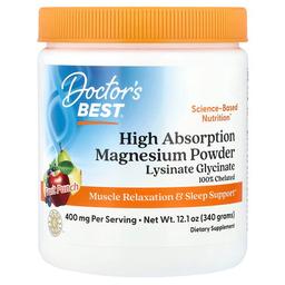 Doctor S Best High Absorption Magnesium Powder Fruit Punch 12 1 Oz 340 G