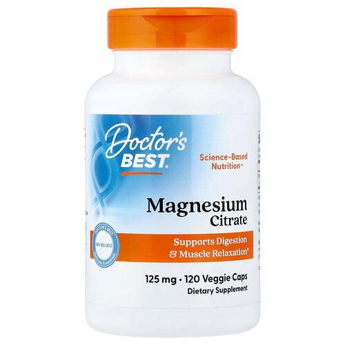 Doctor S Best Magnesium Citrate 125 Mg 120 Veggie Caps