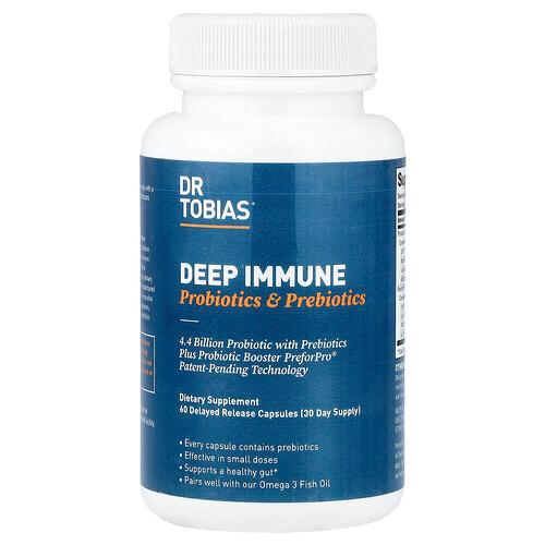 Dr Tobias Deep Immune Probiotics Prebiotics 60 Delayed Release Capsules