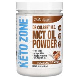 Divine Health Dr Colbert S Keto Zone Mct Oil Powder Hazelnut 11 11 Oz 315 G