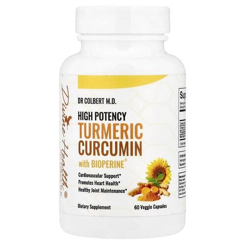 Divine Health High Potency Turmeric Curcumin With Bioperine 60 Veggie Capsules