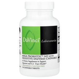 Davinci Laboratories Mega Probiotic Nd With Digestive Enzymes Chewable 90 Chewable Tablets