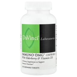 Davinci Laboratories Immuno Dmg Chewable With Elderberry Vitamin D3 120 Chewable Tablets