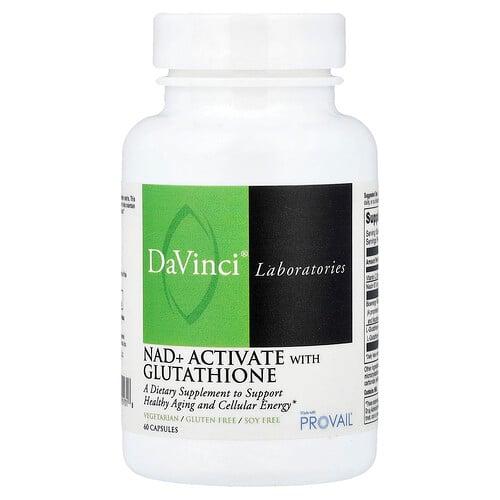 Davinci Laboratories Nad Activate With Glutathione 60 Capsules