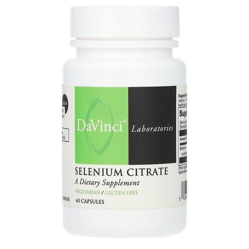 Davinci Laboratories Selenium Citrate 200 Mcg 60 Capsules