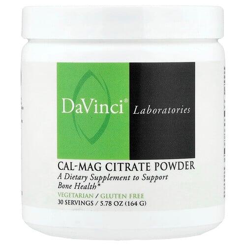 Davinci Laboratories Cal Mag Citrate Powder 5 78 Oz 164 G