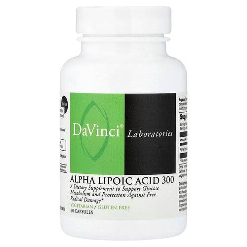 Davinci Laboratories Alpha Lipoic Acid 300 60 Capsules 300 Mg Per Capsule