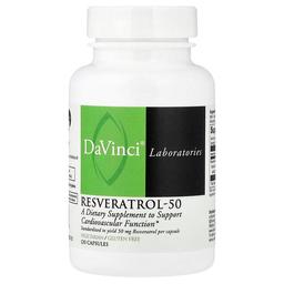 Davinci Laboratories Resveratrol 50 50 Mg 120 Capsules