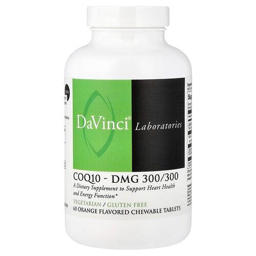 Davinci Laboratories Coq10 Dmg 300 300 Orange 60 Chewable Tablets product image