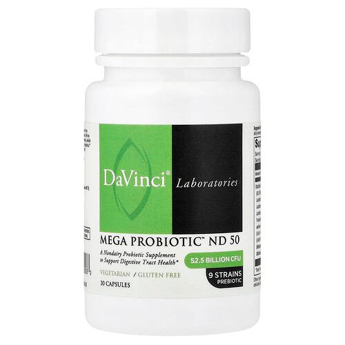 Davinci Laboratories Mega Probiotic Nd 50 30 Capsules